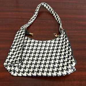 Black and white purse